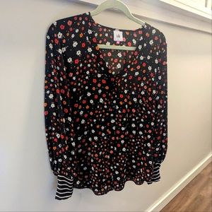 Cabi Cheerful Blouse #3957. EUC Size L.
